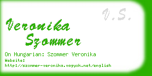 veronika szommer business card